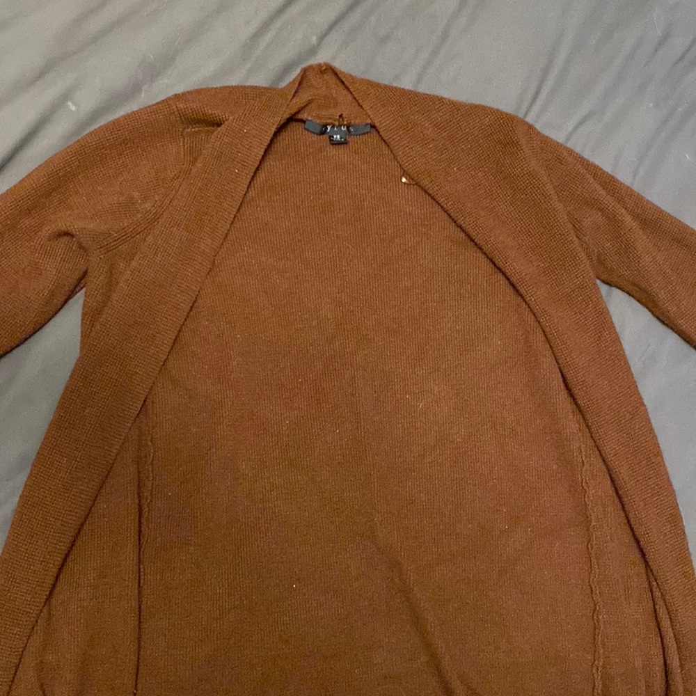 Cyprus Waffle Knit Chocolate Brown Cardigan